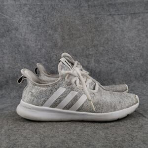Adidas Shoes Womens 7 Casual Sneakers Cloudfoam Athletic Trainer Gray White